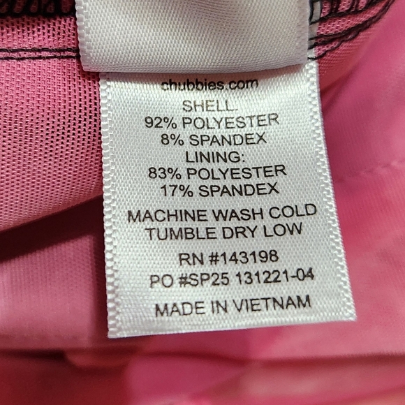 Chubbies Classic Swim Trunk The Capes In Black Size XXL 5.5" Inseam - Picture 11 of 11